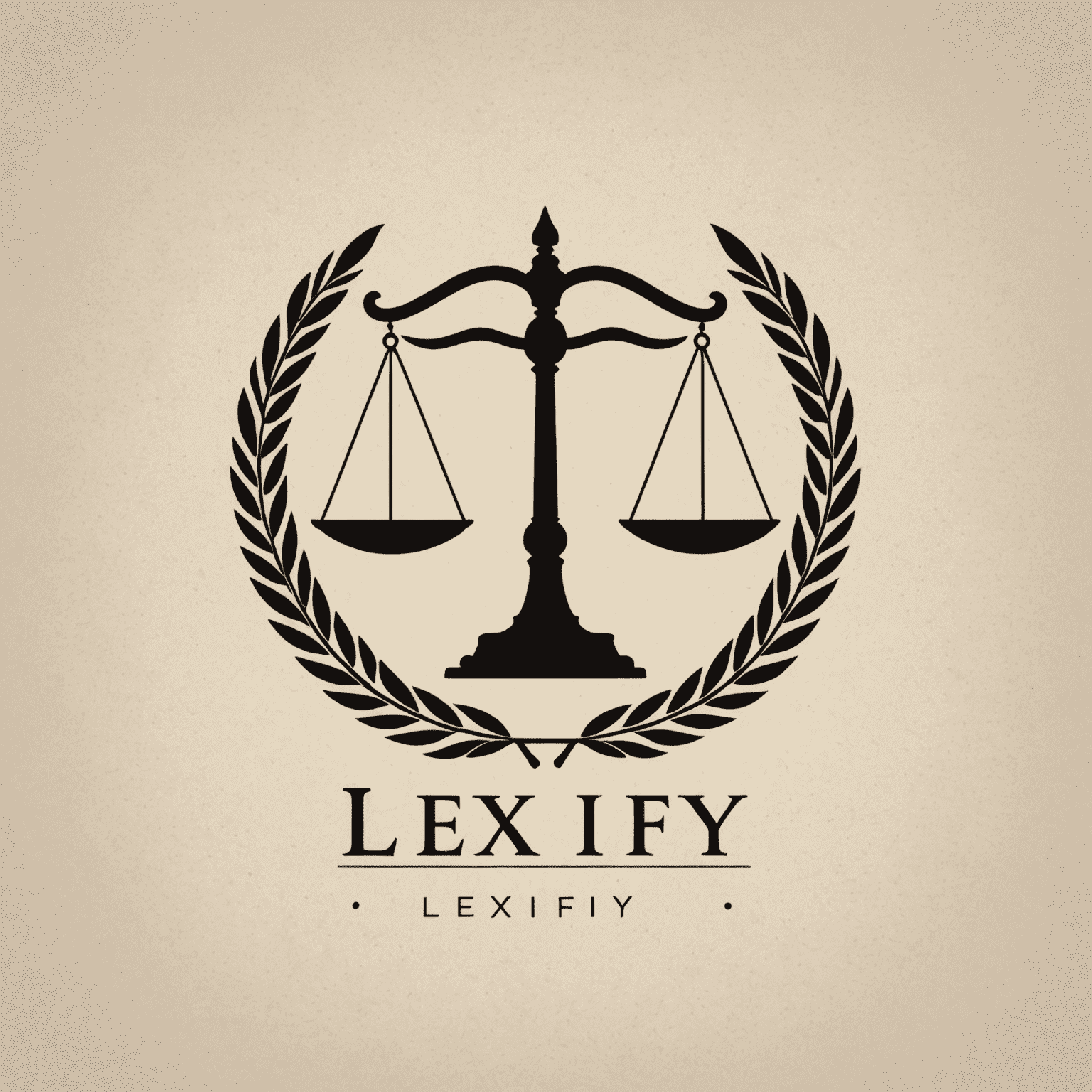 Lexify logo featuring a stylized scale of justice and the company name in a professional serif font