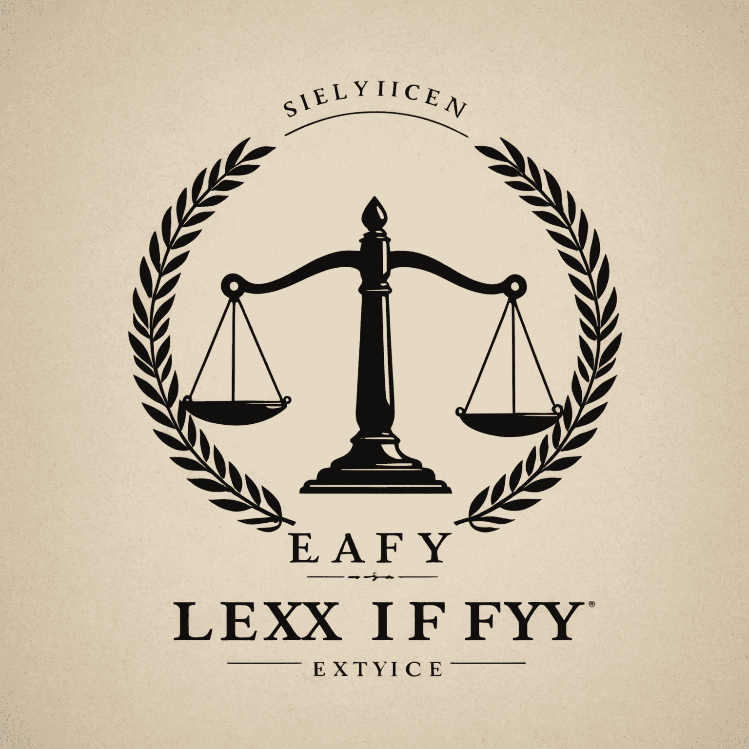 Lexify logo featuring a stylized scale of justice and the company name in a professional serif font