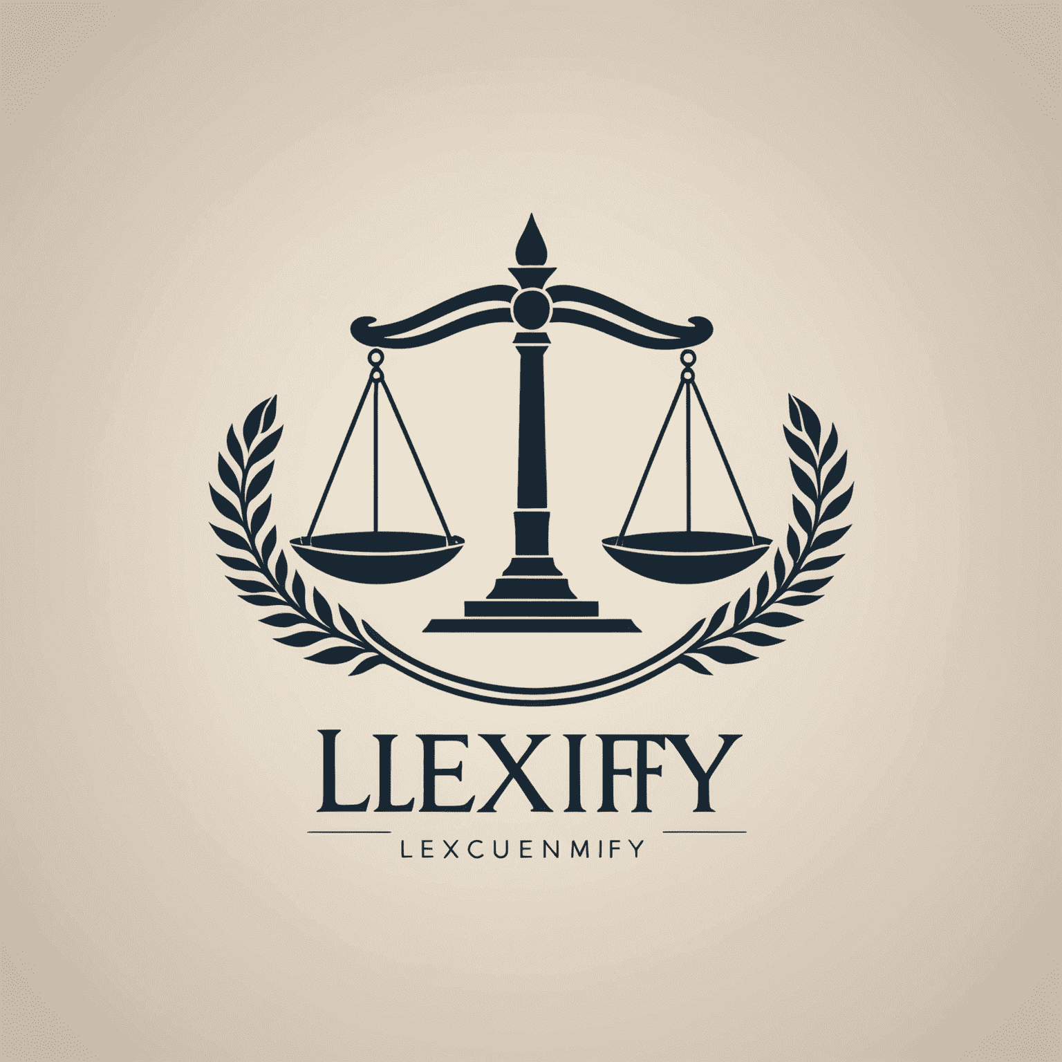 Lexify logo featuring a stylized scale of justice and the company name in a professional serif font