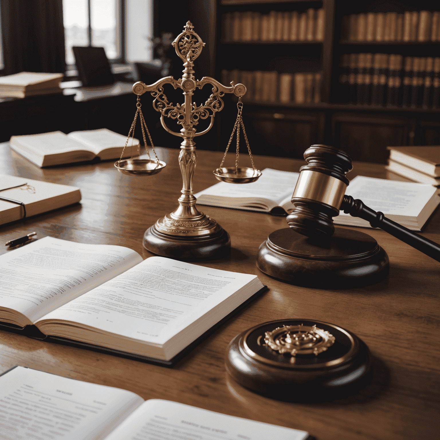 An AI interface analyzing legal documents, highlighting relevant case law, and presenting a summary of findings